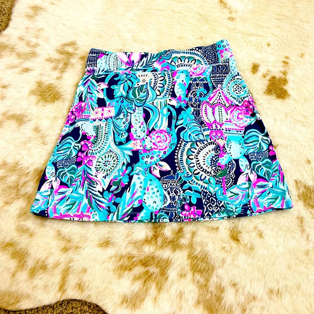 Lilly Pulitzer Lookin Sharp Brenna Pull On Skirt 🌴🦩